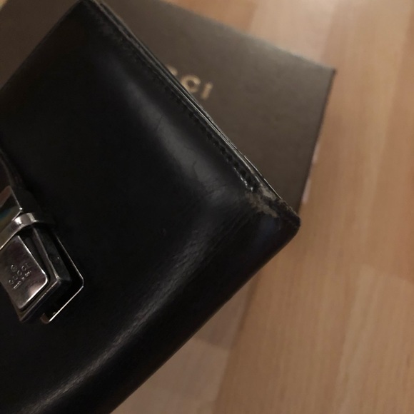 Authentic GUCCI unisex Jackie O leather wallet - Picture 6 of 11